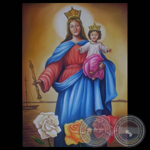 VIRGEN MARÍA Y EL NIÑO JESÚS - Obra de ARIUS ROMERO